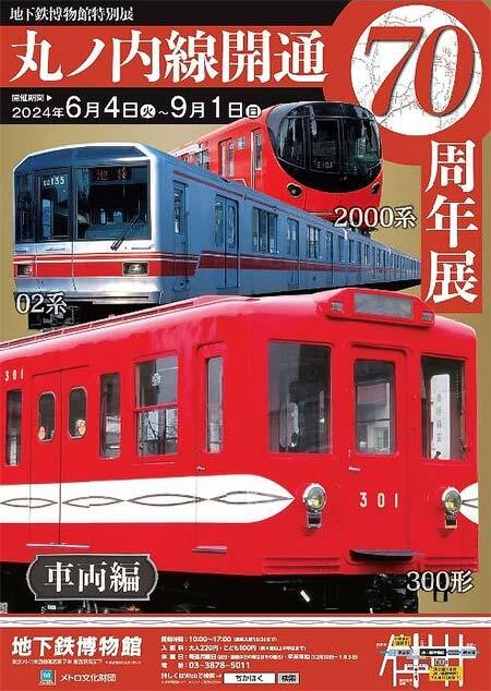 地下鉄博物館で特別展「丸ノ内線開通70周年展 ～車両編～」開催