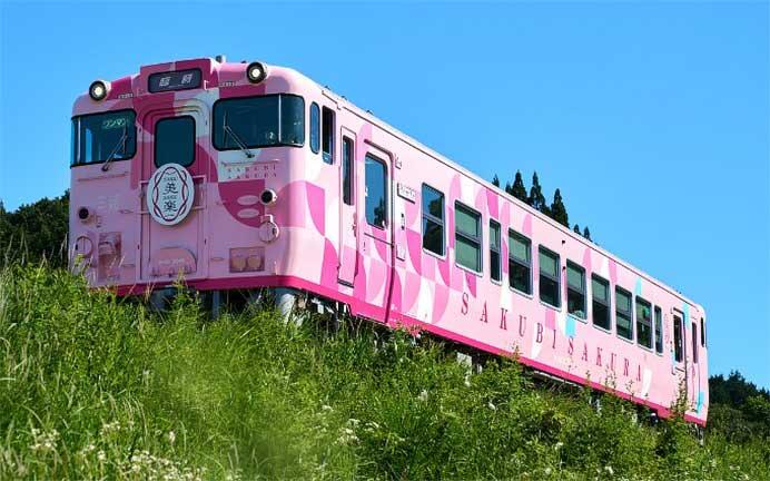 京都鉄道博物館で観光列車「SAKU美SAKU楽」を特別展示