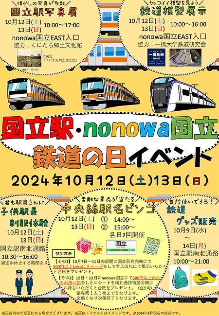 「国立駅・nonowa国立 鉄道の日イベント」を開催