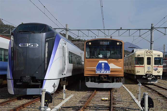 JR東日本八王子支社×富士山麓電気鉄道，「1000系・6000系・E353系河口湖駅車両撮影会」の参加者募集