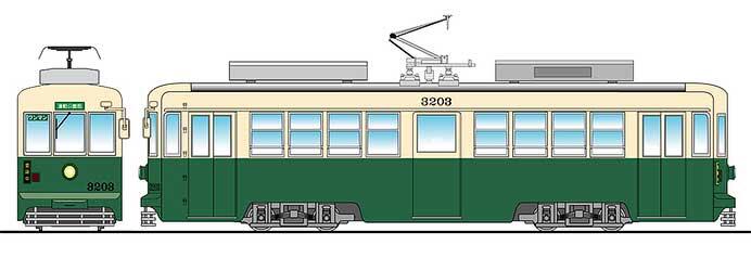 豊橋鉄道,「モ3203号復刻デザインラッピング」を運行