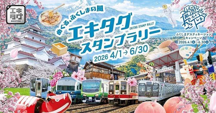 「めぐる、ふくしまの風 エキタグスタンプラリー」