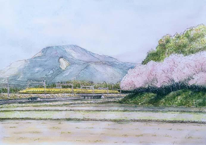 長浜鉄道スクエアで企画展「鉄道のある風景画　～久保田吉則作品展～」開催