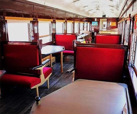 旧形客車 ラウンジカー車内