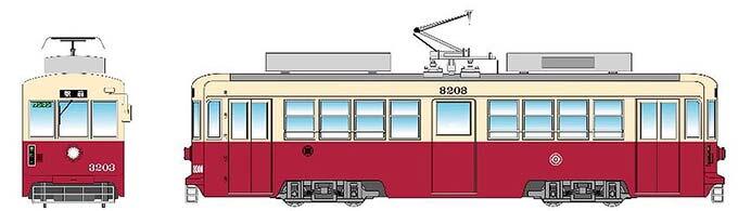 豊橋鉄道，「モ3203号復刻デザインラッピング」第2弾を運行