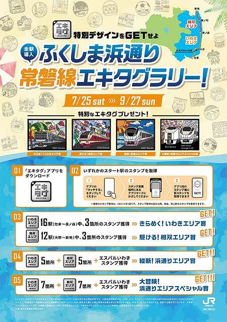 JR東日本浜通り事業本部,「ふくしま浜通り常磐線エキタグラリー」を開催