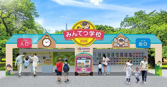 展示ブース「みんてつ学校」の外観イメージ