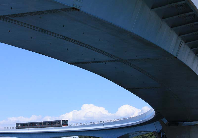 青空と大カーブ