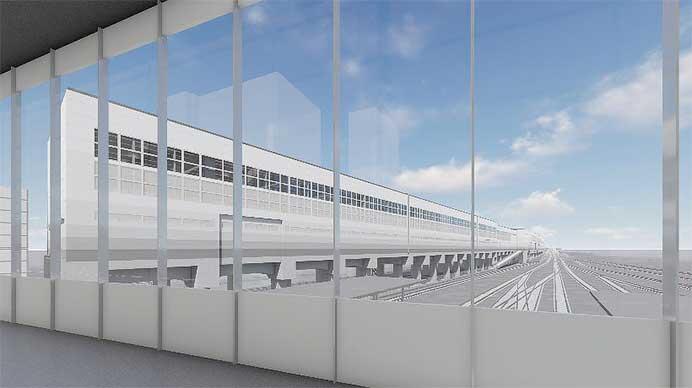 JRTT,北海道新幹線 札幌車両基地の壁面デザインを決定