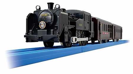 プラレール「東武鉄道SL大樹C11形207号機(客車:ぶどう色)」「東武鉄道SL大樹C11形123号機 (客車:青色)」発売