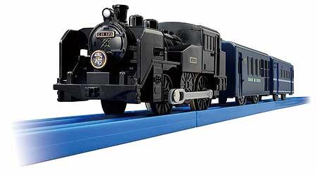 プラレール「東武鉄道SL大樹C11形207号機(客車:ぶどう色)」「東武鉄道SL大樹C11形123号機 (客車:青色)」発売