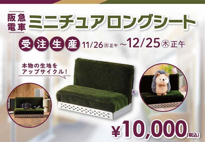 「阪急電車ミニチュアロングシート」を受注販売