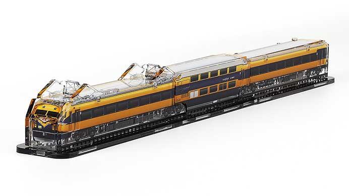 立体鉄道模型組立キット「3Dアクデン」シリーズ新商品『近鉄「10100系新ビスタカーA編成」3両セット』を発売