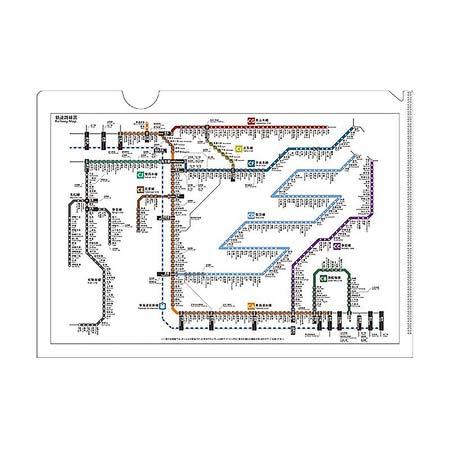「JR東海エリア鉄道路線図クリアファイル」
