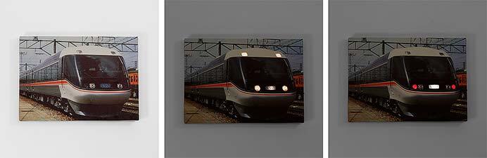 LEDキャンバスアート（383系）