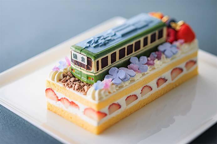 江ノ電ケーキ（紫陽花仕様）のイメージ