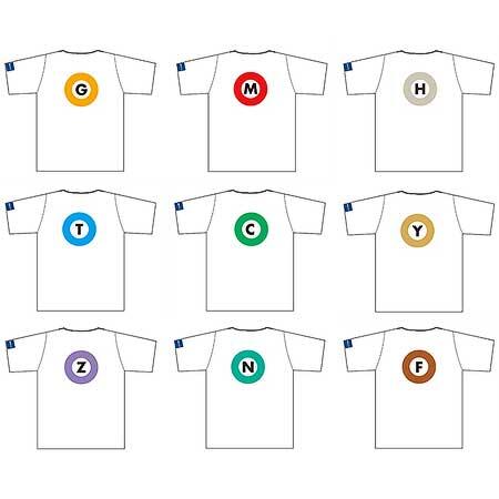 「路線マークTシャツ」