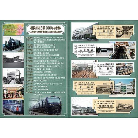 「5駅開業100周年記念入場券セット」中面