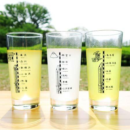JR東海リテイリング・プラス，「沿線グラス　東海道新幹線ver.」3種類を発売