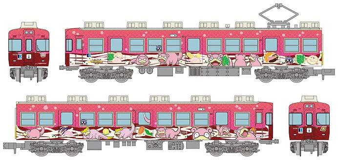 トミーテック，高松琴平電気鉄道1100形 ヤドンの電車「うどん県×ヤドン号」を鉄道コレクションで製品化