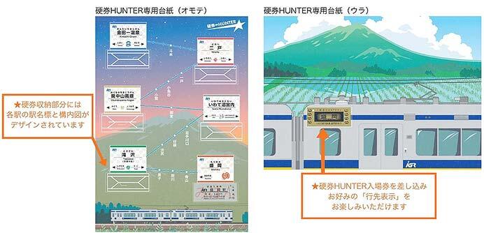 硬券HUNTER専用台紙のイメージ