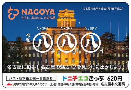 「888の日」記念ドニチエコきっぷ