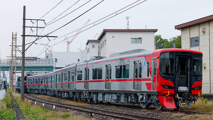 名鉄9500系9531編成が甲種輸送される